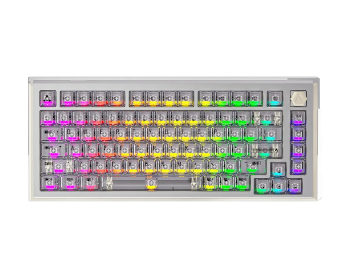 DrunkDeer A75Ultra - 75 % magneettinen ANSI-näppäimistö [QIAN] - Silver White