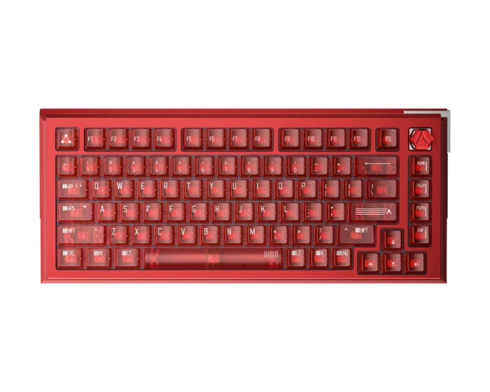 DrunkDeer A75Ultra - 75 % Magneettinen ANSI-näppäimistö [QIAN] - Ruby Red