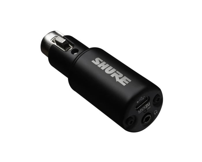 Shure MVX2UG2 - Digitaalinen audioliitäntä - XLR–USB-sovitin, 2. sukupolvi