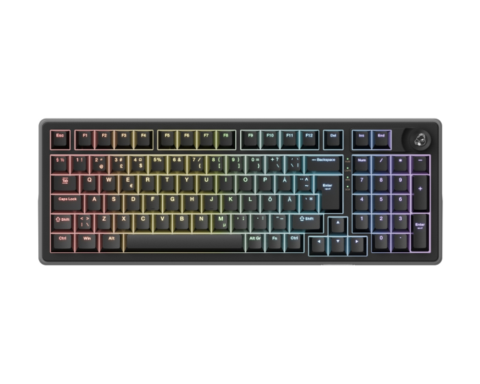 Ducky OK-HE-98 - 98 % mekaaninen näppäimistö - Nordic ISO - [Haimu HE Switch]