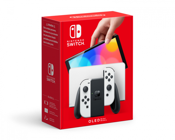 Nintendo Switch Pelikonsoli OLED - Musta/Valkoinen (DEMO)