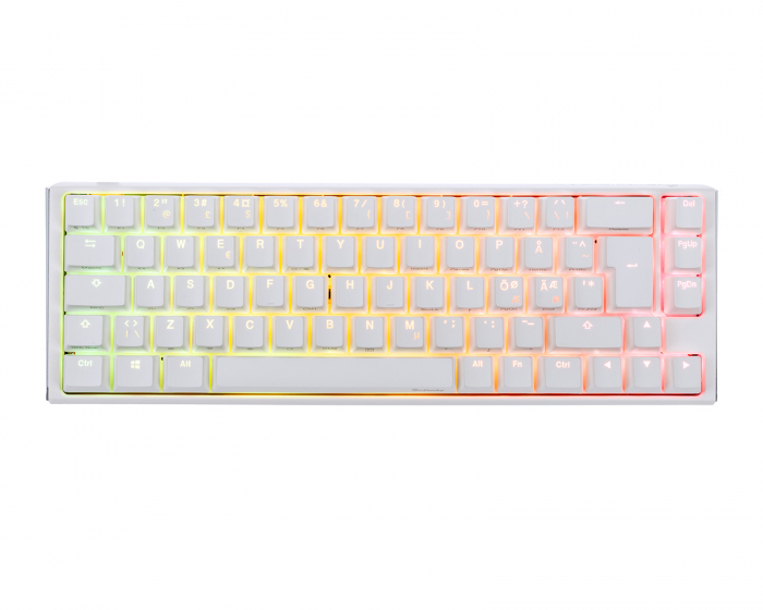 Ducky ONE 3 SF Pure White RGB Hotswap Pelinäppäimistö [MX Blue] (DEMO)