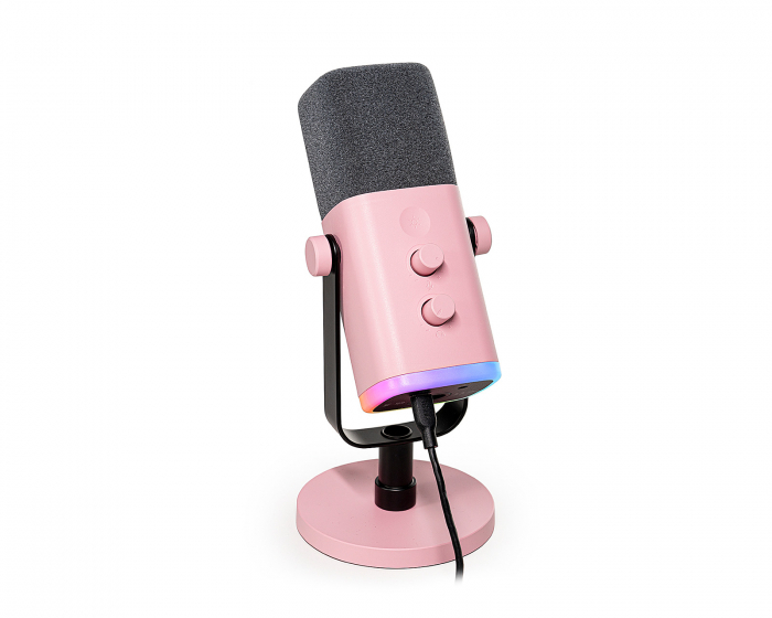 Fifine AMPLIGAME AM8 RGB USB/XLR Mikrofoni - dynaaminen mikrofoni - Vaaleanpunainen (DEMO)