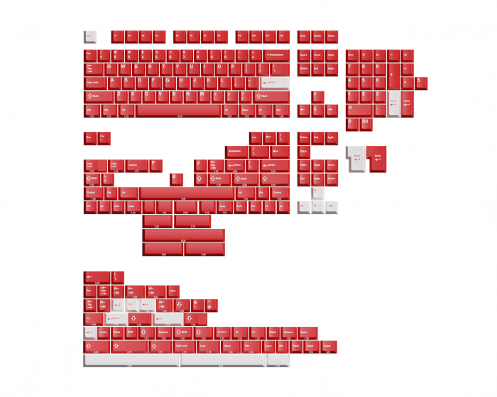 Wuque Studio WS Basic Red Keycaps (DEMO)