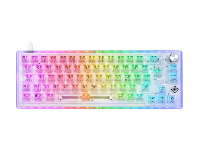 Deltaco Gaming DK460 RGB 65% Hotswap Mekaaninen Näppäimistö [KTT Red] (DEMO)