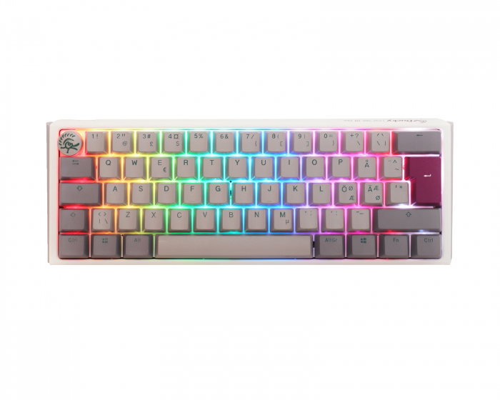 Ducky ONE 3 Mini Mist RGB Hotswap Näppäimistö [MX Silent Red] (DEMO)