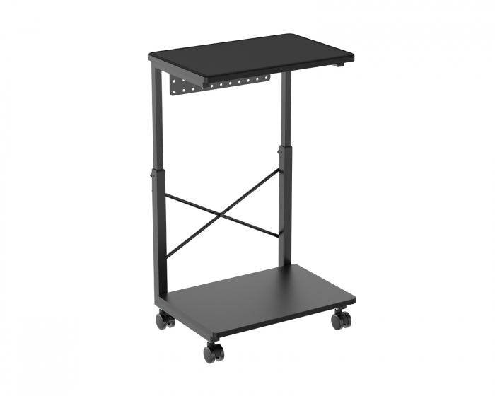 MaxMount Height Adjustable Rolling Desk - Black (DEMO)
