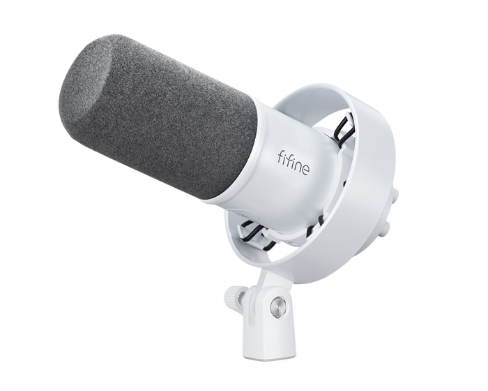 Fifine K688 USB / XLR Mikrofoni - dynaaminen mikrofoni - Valkoinen (DEMO)
