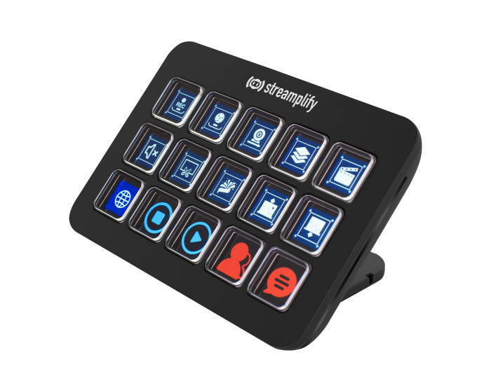 Streamplify Streaming Deck One - USB-Hub - Musta (DEMO)