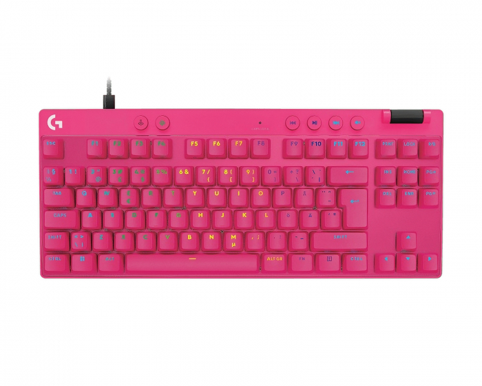 Logitech Pro X TKL Rapid Langallinen Pelinäppäimistö [Linear] - Magenta (DEMO)