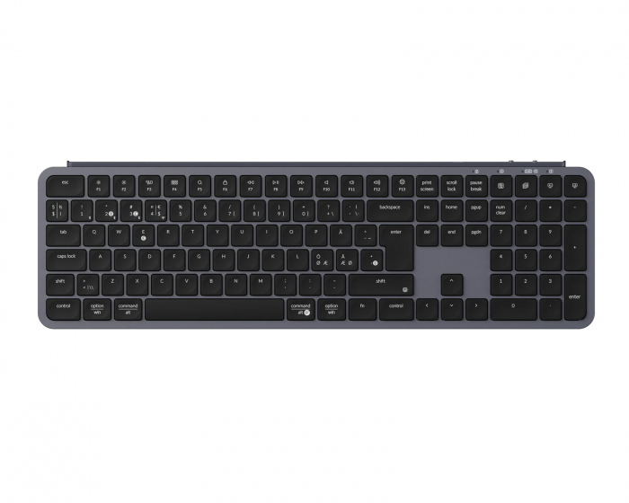 Keychron B6 Pro Ultra-Slim Langaton Näppäimistö - Space Gray - ISO (DEMO)