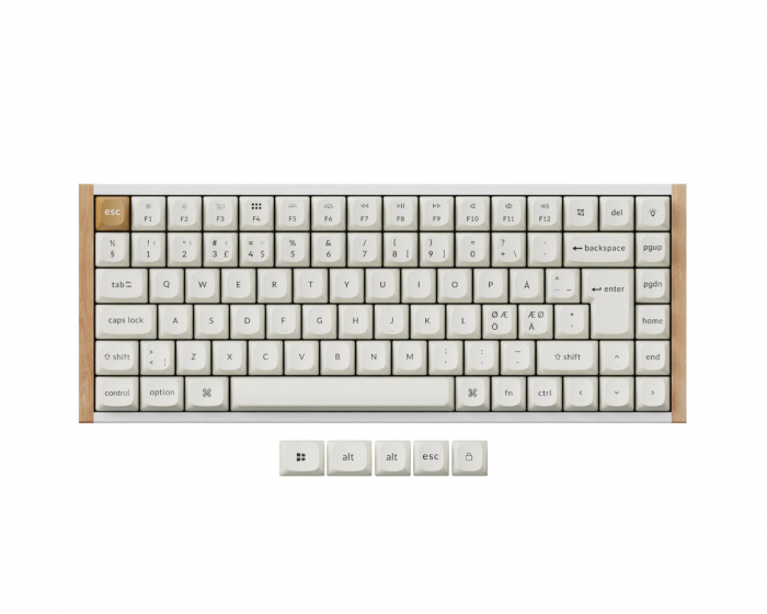 Keychron K2 HE Langaton QMK-näppäimistö [Gateron 2.0 Purple Magnetic Switch] - Wood White (DEMO)