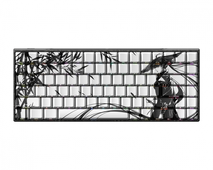 WLMouse YING75 HE Forged Carbon Fiber Näppäimistö - Valkoinen [Gateron Nightfall] (DEMO)