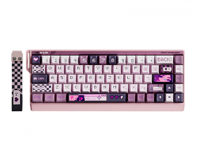 FGG FIRE68 Ultra Magnetic HE ANSI Näppäimistö [Gateron Jade Pro] - Hallo Rose (DEMO)