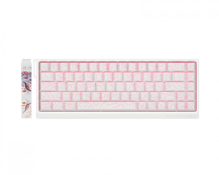 FGG MAD68 Flagship HE V2 ANSI Näppäimistö [TTC Magneto] - Valkoinen (DEMO)