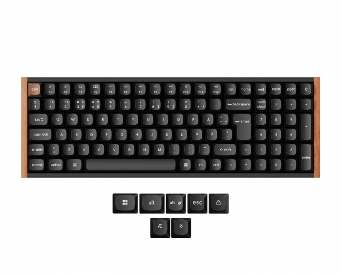 Keychron K4 HE SE QMK Langaton Näppäimistö [Gateron 2.0 Purple Magnetic Switch] - Wood Black (DEMO)