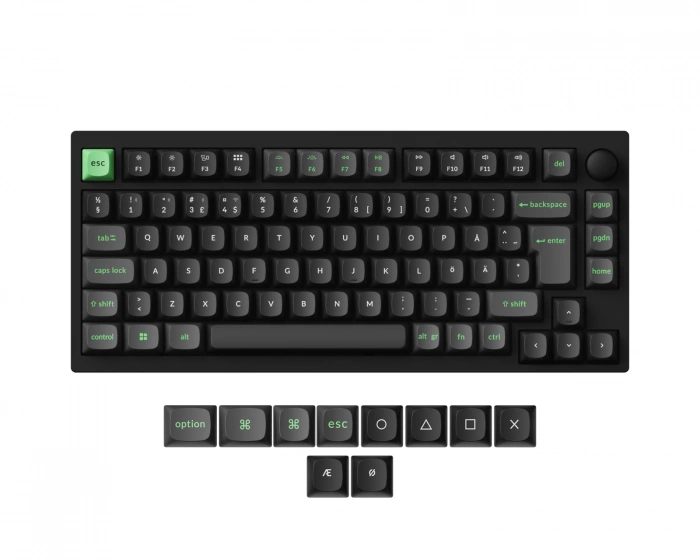 Lemokey P1 HE QMK/VIA ISO Langaton Näppäimistö [Gateron 2.0 Magnetic Switch] - Carbon Black (DEMO)