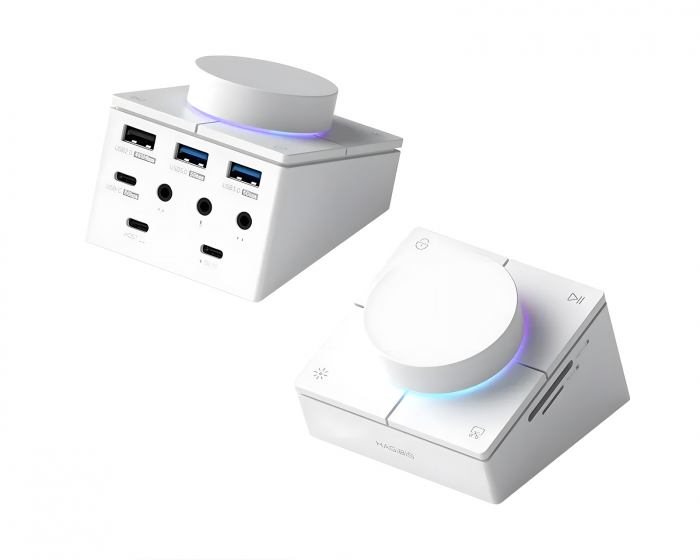 Hagibis USB-C-keskitin säätimellä ja pikanäppäimillä - Valkoinen (DEMO)