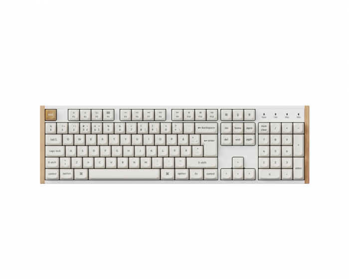 Keychron K10 HE SE Langaton QMK -näppäimistö [Gateron 2.0 Purple Magnetic Switch] - Wood White (DEMO)