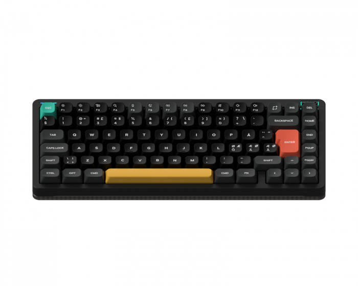 NuPhy Halo75 V2 Langaton Näppäimistö – Obsidian Black [Raspberry Switch] (DEMO)