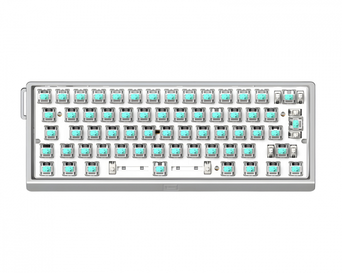 Wooting 60HE V2 -näppäimistö - ISO Non Split Spacebar - Hopea Alumiini (DEMO)