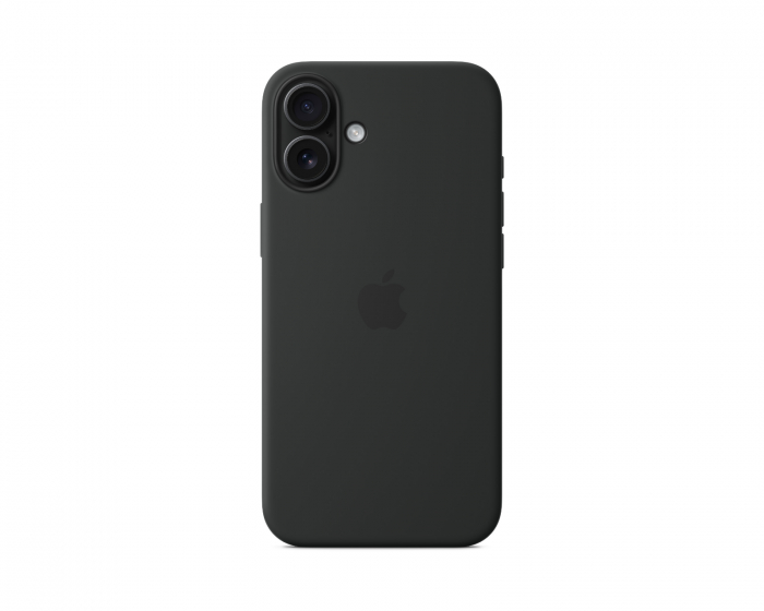 Apple iPhone 16 Plus MagSafe-yhteensopiva silikonikuori - Musta (DEMO)