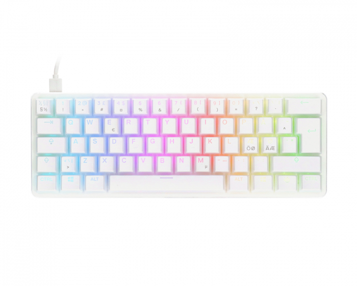 MaxGaming Custom Mechanical Keyboard Bundle - 60% - Valkoinen