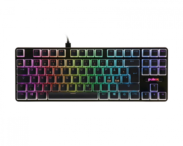 MaxGaming Custom Mechanical Keyboard Bundle - TKL - Musta