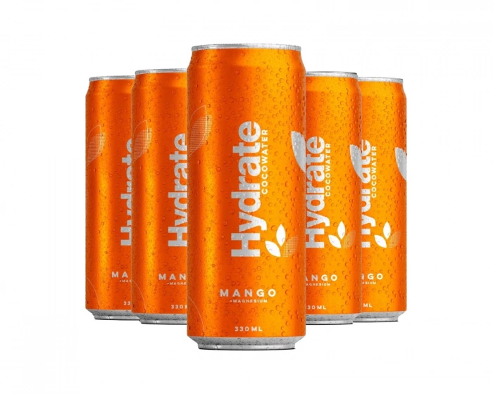 Hydrate Sparkling Cocowater Mango 24 x 330ml