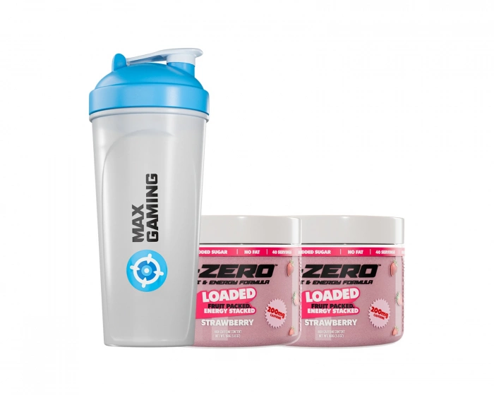 X-Gamer X-Zero Loaded Strawberry - 2 x 40 Annos + Shaker