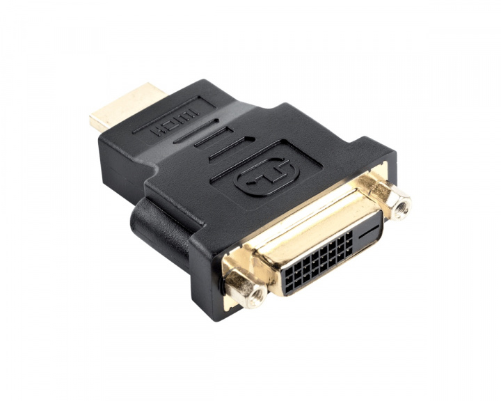 Adapteri HDMI Uros - DVI-D Naaras ryhmässä Tietokonetarvikkeet / PC-kaapelit & adapterit / Adapterit @ MaxGaming (12790)