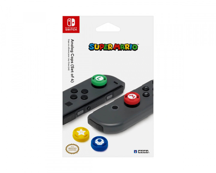 Nintendo Switch Mario Stick Covers -Peukalogripit ryhmässä Pelikonsolit / Nintendo / Switch Tarvikkeet / Muut tarvikkeet @ MaxGaming (13019)