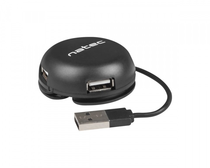 Natec Bumblebee Musta 2.0 USB Hub 4 Ports -Adapteri