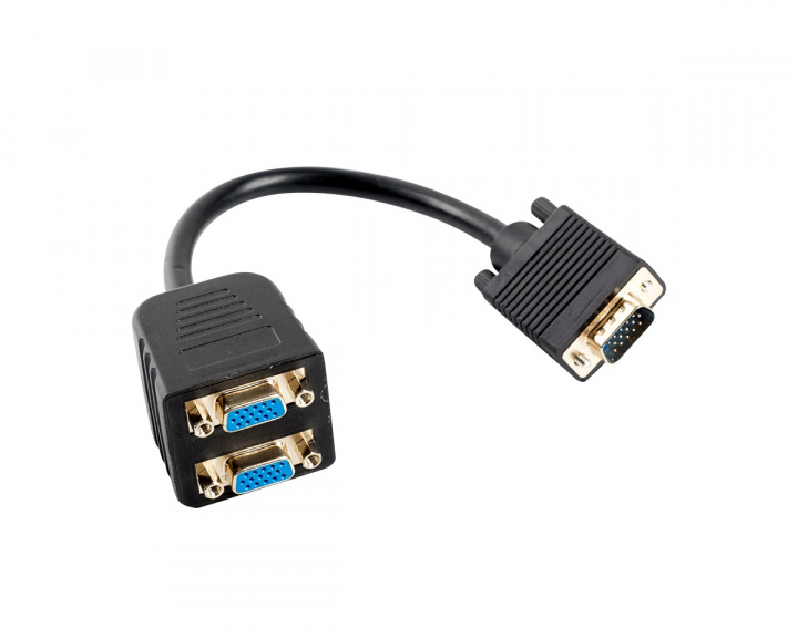 Lanberg VGA, Uros - VGA, Naaras 2x adapter 20 cm