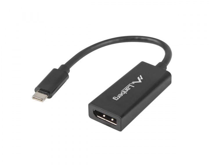 USB-C Uros - Displayport Naaras Adapteri ryhmässä Tietokonetarvikkeet / PC-kaapelit & adapterit / Adapterit @ MaxGaming (13978)
