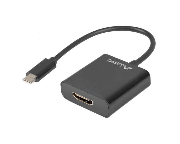 USB-C 3.1 Uros - HDMI Naaras Adapteri ryhmässä Tietokonetarvikkeet / PC-kaapelit & adapterit / Adapterit @ MaxGaming (13980)