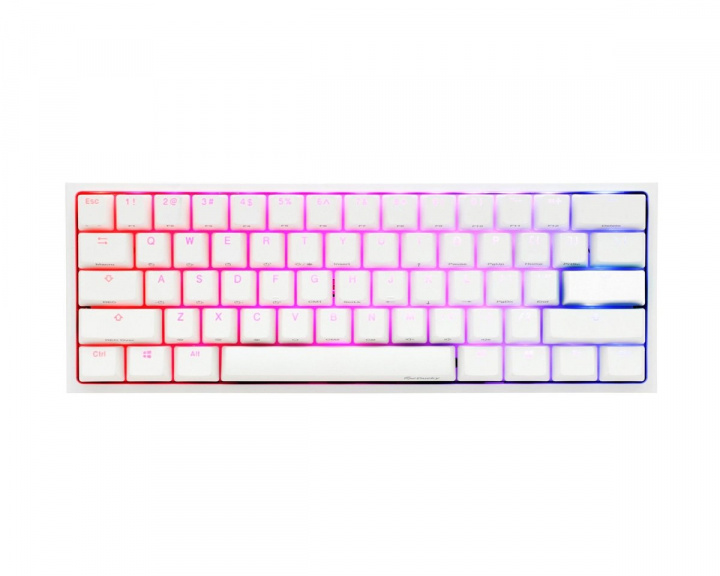 Ducky ONE 2 Mini RGB Pure Valkoinen Näppäimistö [MX Silent Red]