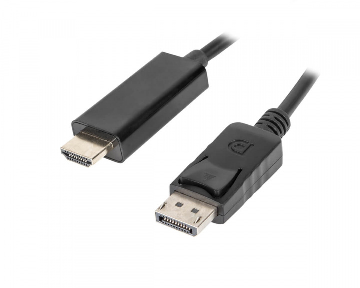 DisplayPort - HDMI Kaapeli 1.8m ryhmässä Tietokonetarvikkeet / PC-kaapelit & adapterit / Kuvakaapelit / Kaapeli kabel @ MaxGaming (14320)