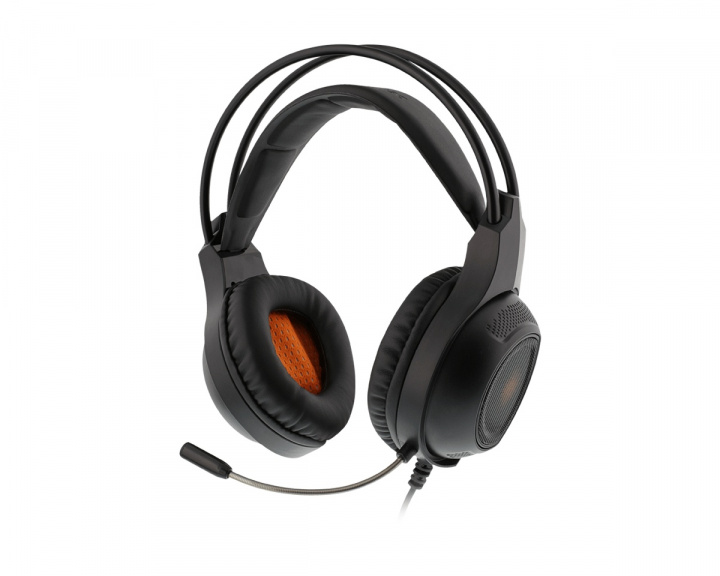 Stereo Headset Oranssi LED ryhmässä Tietokonetarvikkeet / Kuulokkeet & Ääni / Gaming headsetit / Langallisia @ MaxGaming (14535)