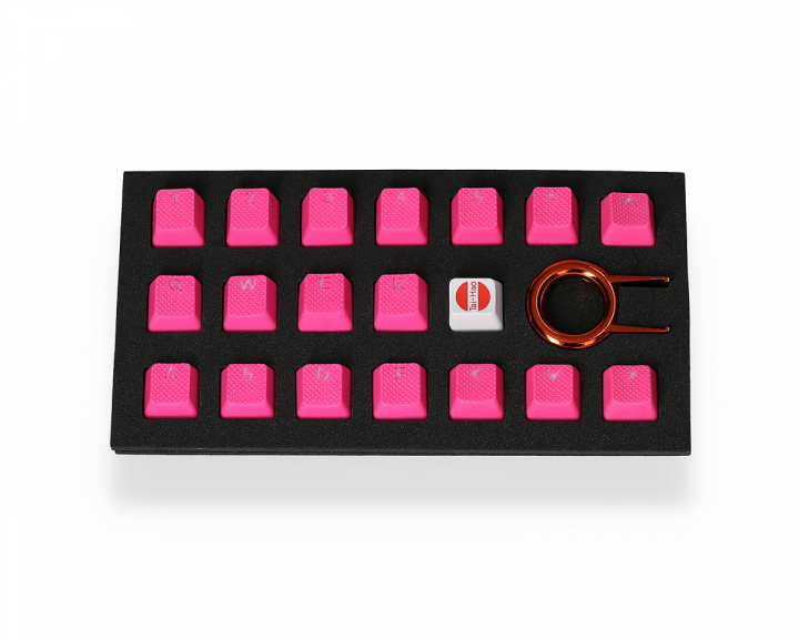 Tai-Hao 18-näppäimen Kumi Double-shot Backlit Keycaps Pinkki