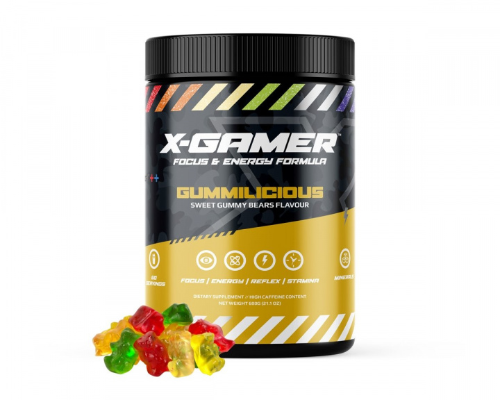 X-Gamer 600g X-Tubz Gummilicious - 60 Annosta