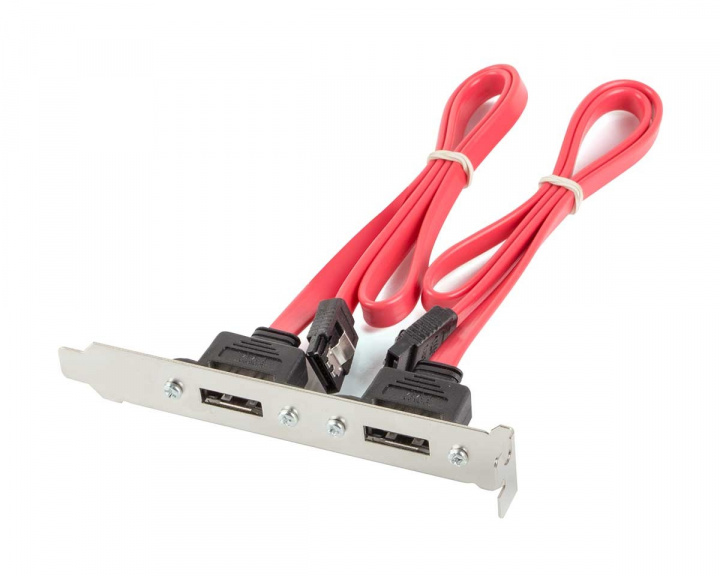 Lanberg SATA/SAS-peitelevy, 2kpl eSATA-liitosta (0.5m)