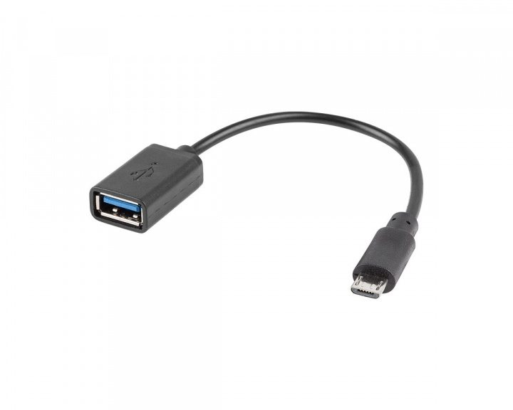 Lanberg Micro USB (Uros) -> USB-A (Naaras) 2.0 15cm Adapteri OTG