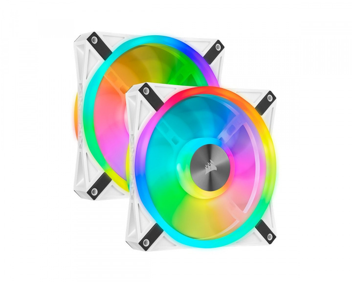 Corsair QL140 RGB Valkoinen tuplapakkaus -tuuletin