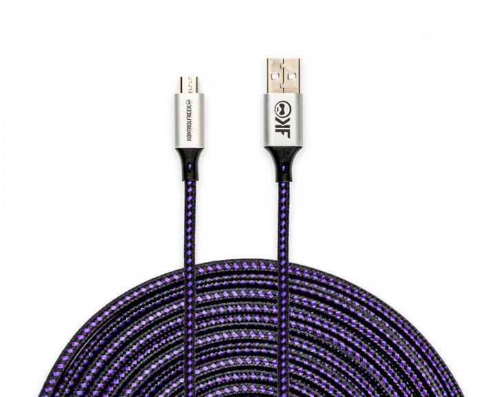 KontrolFreek Gaming Cable USB-A to Micro USB - USB-kaapeli Violetti/Musta