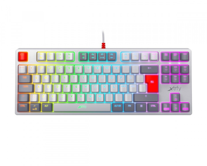 Cherry Xtrfy K4 RGB Mekaaninen Näppäimistö TKL Retro Edition  [Kailh Red]