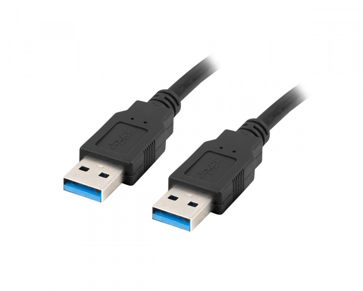 Lanberg USB-A -> USB-A 3.0 Kaapeli Musta (1 m)