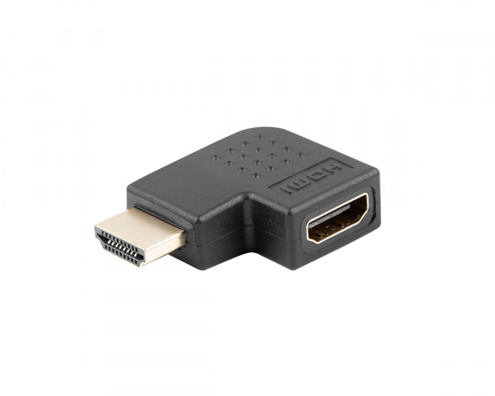Lanberg Adapter HDMI-A(Uros) -> HDMI-A(Naaras) 90° Vasen