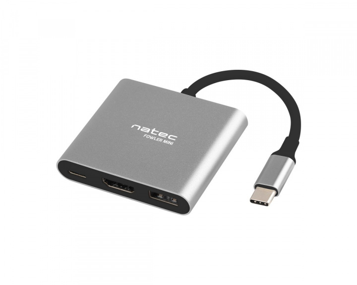 Natec Multi Port Fowler USB-C -> 2xUSB 3.0/HDMI 4K/RJ45/TYPE-C/SD/MICRO SD