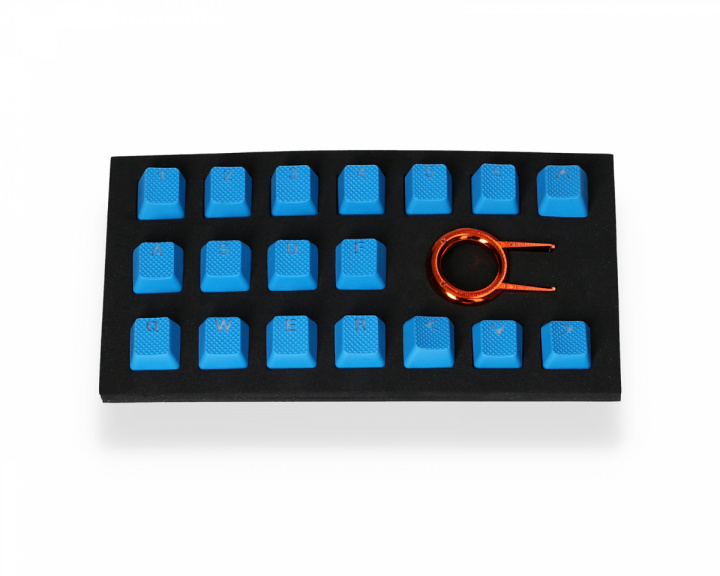 Tai-Hao 18-Key Gummi Double-shot Backlit Keycap-set - Sininen -näppäinhattusarja